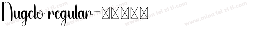 Nugelo regular字体转换